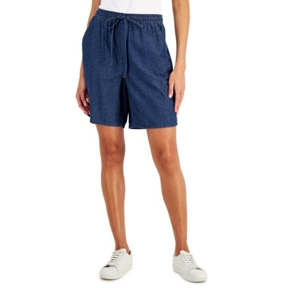 Karen Scott Cotton Gemma Shorts Size Small NWT - Picture 2 of 2